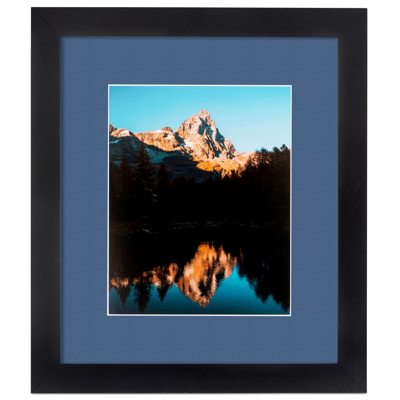 ArtToFrames 15x21" Matted Picture Frame with 11x17" Single Mat Photo Opening Framed in 1.25" Black and 2" Mat (FWM-3926-15x21)